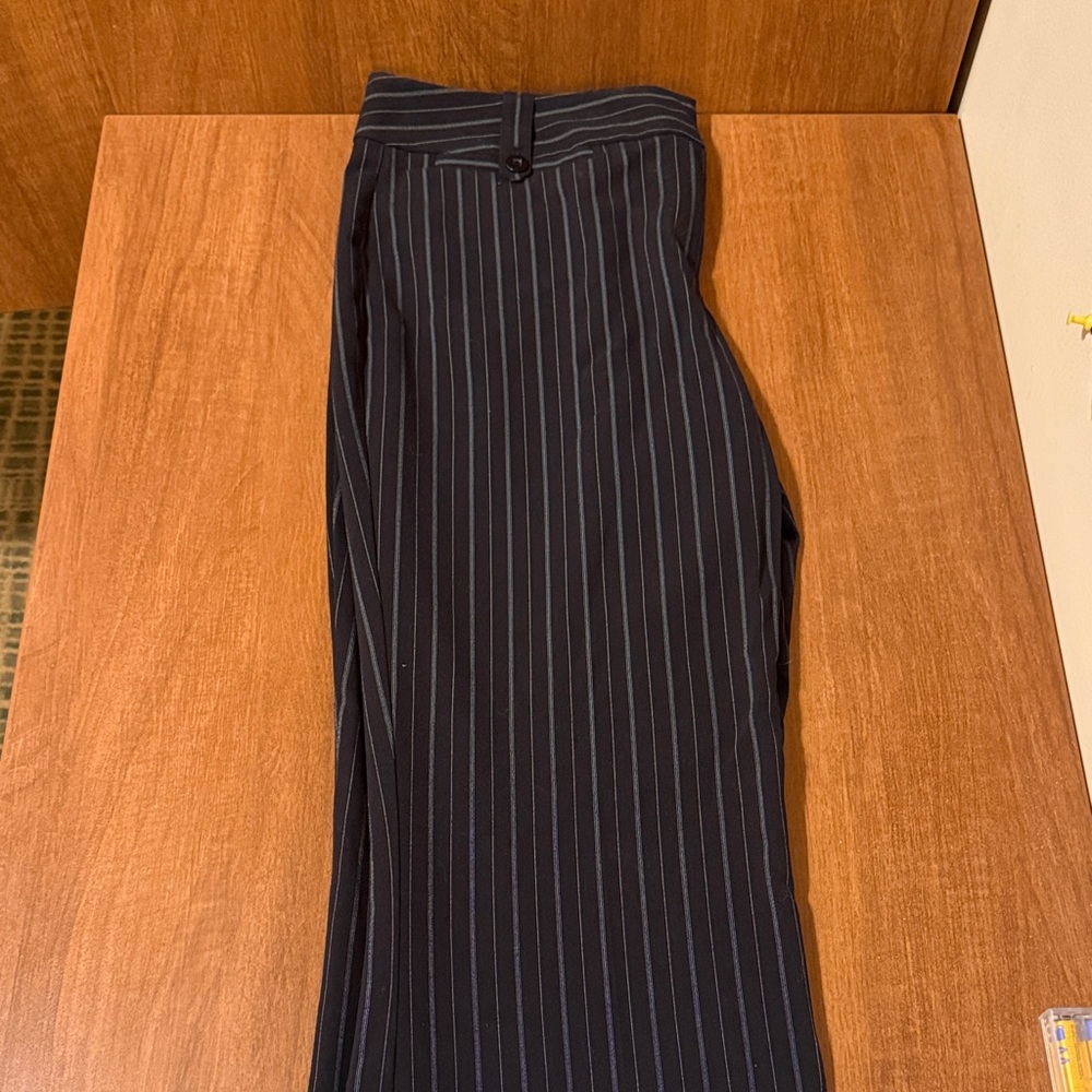Black Pinstripe Pants
